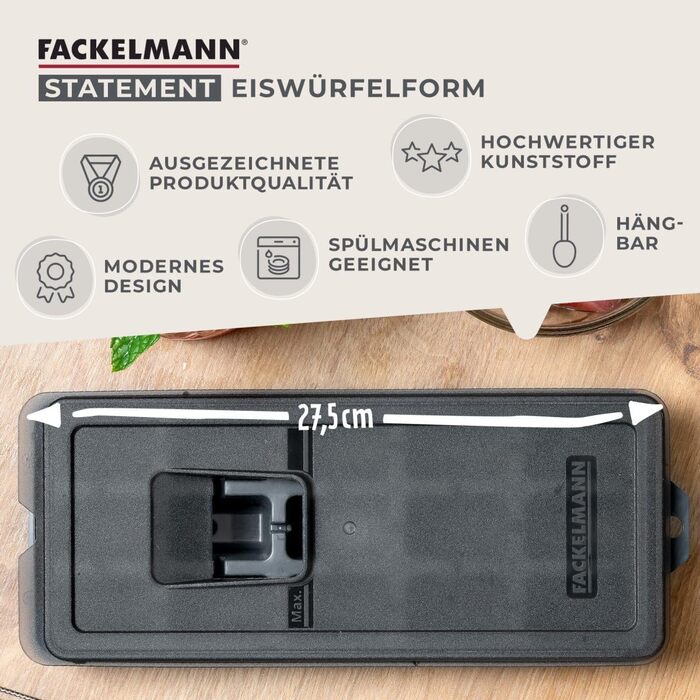 Форма для льоду з герметичною кришкою FACKELMANN