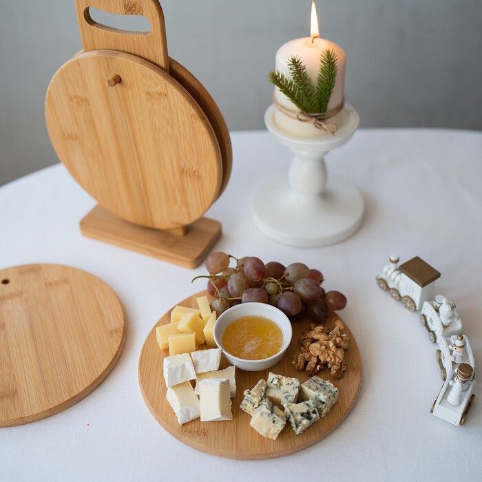 Набір із 4 обробних дошок Fissman 20x1см (8787)