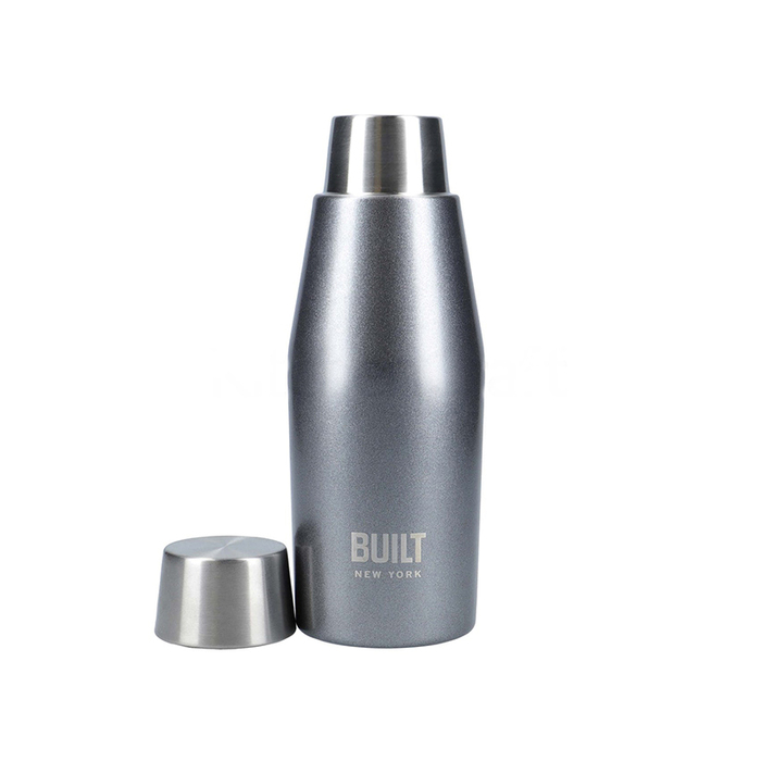 Бутылка металлическая Built Charcoal, с двойными стенками, 330 мл