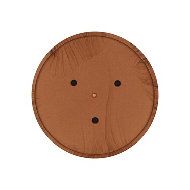 Підставка Fissman для кухонних ножів та ножиць 11x22 см кругла, колір ДЕРЕВО пластик (12876)