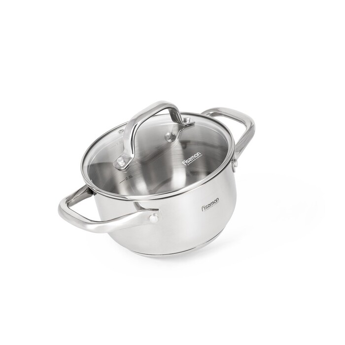 Набір посуду зі скляними кришками 6 предметів FLORY Fissman