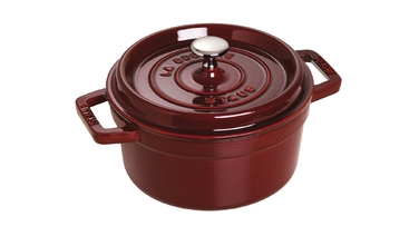 Кокот круглий 20 см, гранатовий Staub