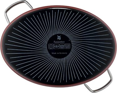 Жаровня овальна 36 см зі скляною кришкою, рожева Fusiontec Mineral WMF