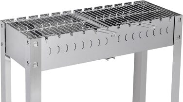 Професійний портативний мангал з 12 шампурами 31 x 81 x 80 см METRO Professional