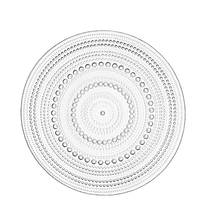 ARDESTO Тарілка Verbena, 24.5см, скло, прозорий