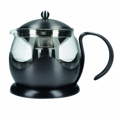 Чайник заварювальний Kitchen Craft LA CAFETIERE, сталевий зі скляною колбою, 1200 мл