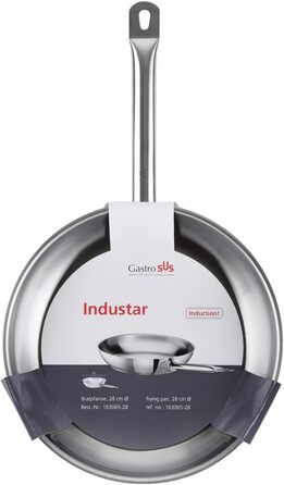 Сковорода 20 см нержавіюча сталь Industar Gastrosus