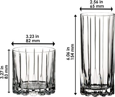 Набор стаканов для виски и лонг-дринков, 8 предметов Drink Specific Glassware Riedel