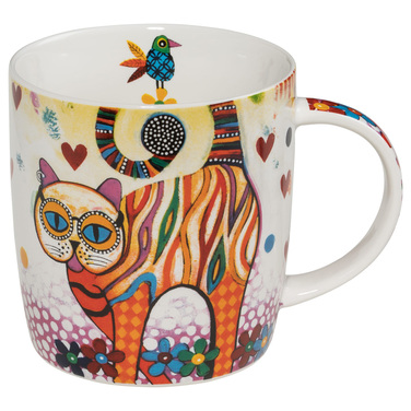 Кухоль для чаю Maxwell Williams Tabby SMILE, фарфор, 12 х 8,5 х 9,5 см, 400 мл