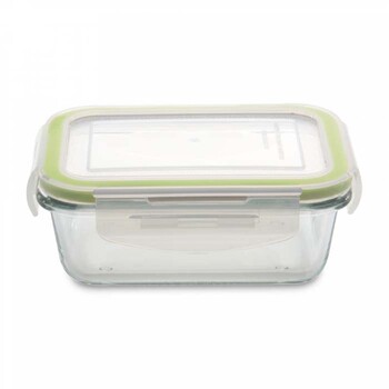 Контейнер харчовий прямокутний BergHOFF, скляний, 14,5 х 11 см, 0,33 л