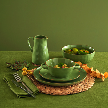 Глек Rose&Tulpani Milano CONCERTO VERDE OLIVA, керамограніт, олива, 1700 мл