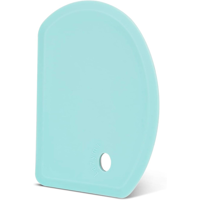 Гнучкий силіконовий скребок для тесту 15,2 х 11 см м'ятно-зелений Lazymi