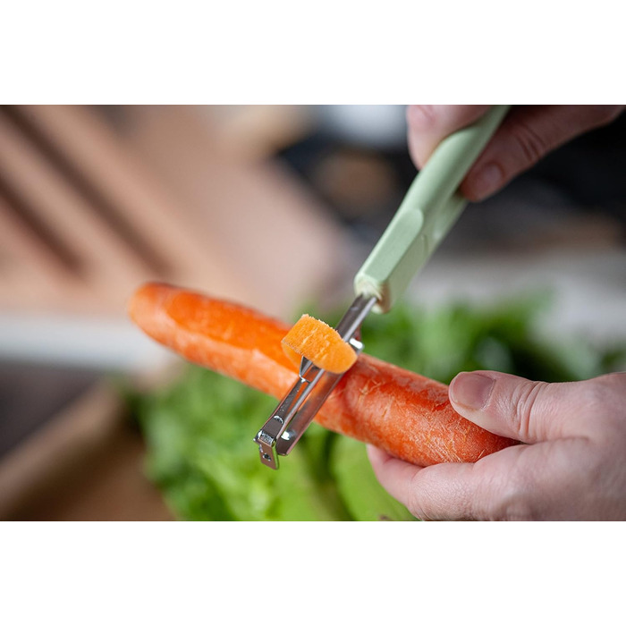 Овощечистка с подвижным лезвием, 19,5 см зеленая Ecolution Fackelmann