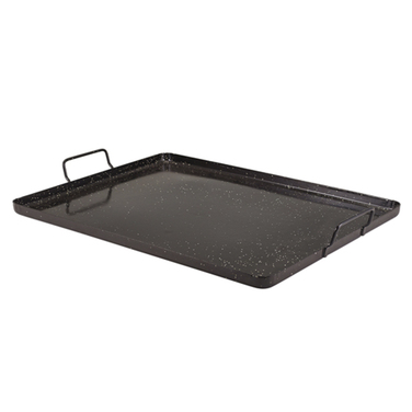Піднос прямокутний 42*32 см, емальований, чорний, GenWare