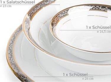 Набор посуды на 6 персон, 25 предметов Konsimo