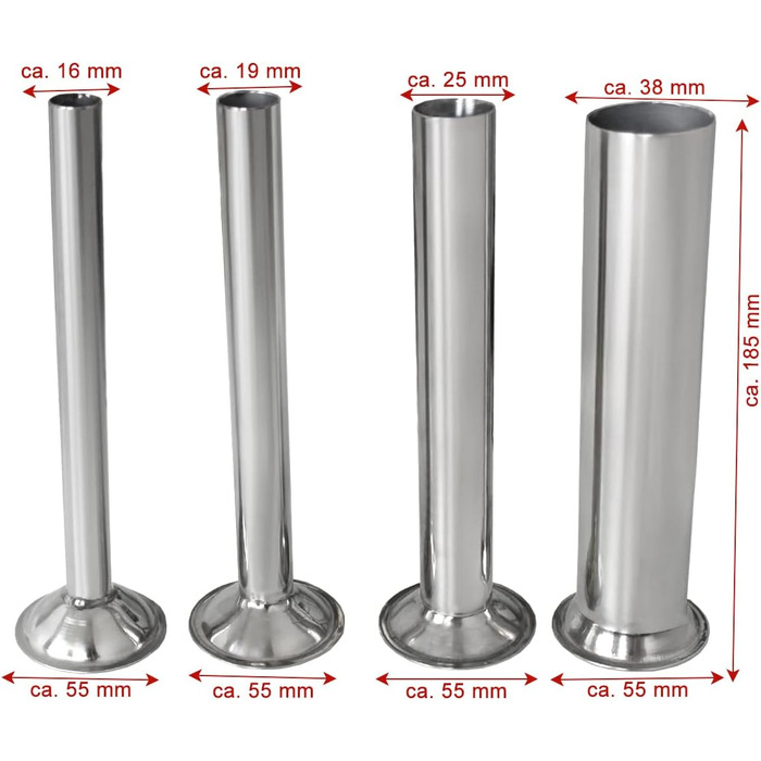 Промислова машина для наповнення ковбас Beeketal &39BTH07&39 з нержавіючої сталі (об&39єм 7 л/горизонтальна конструкція), професійна машина для наповнення ковбас з 2-швидкісним повністю металевим механізмом і рукояткою, включаючи 5 насадок для напов