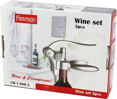 Важільний штопор в наборі 3 предмета Fissman