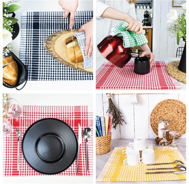 Набір із 10 кухонних рушників 45x65 см, різнокольорові LAYNENBURG