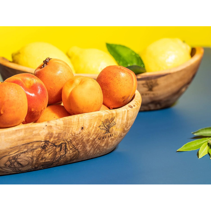 Багетна хлібниця з оливкового дерева - Миска для закусок довгаста - Дерев'яна миска в сільському стилі - Декоративна миска - Миска для фруктів - Миска ручної роботи - Миска для ювелірних виробів - Багатофункціональна миска (1,25-29 см)