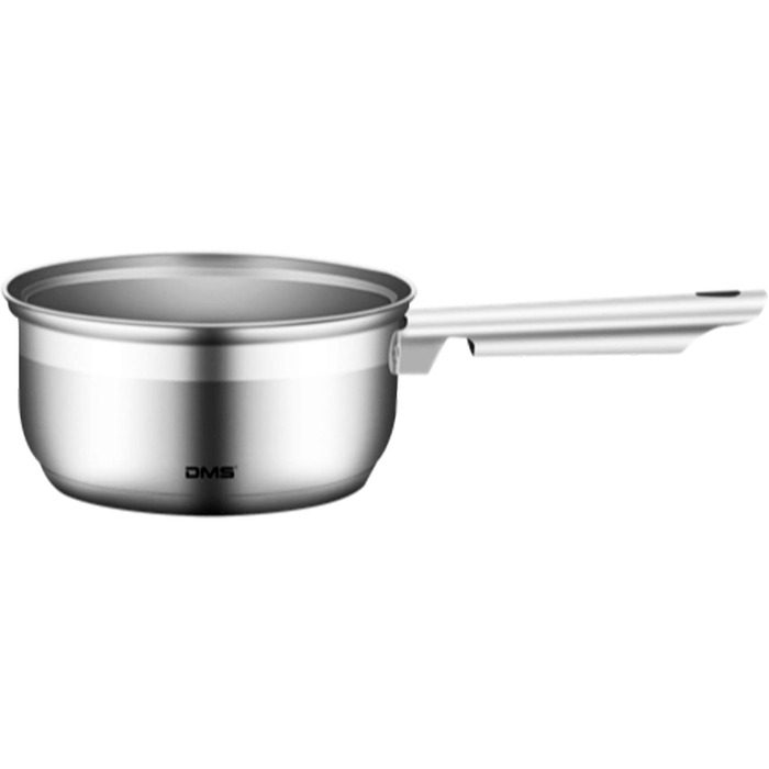 Набір каструль з нержавіючої сталі зі скляними кришками, 11 предметів DMS