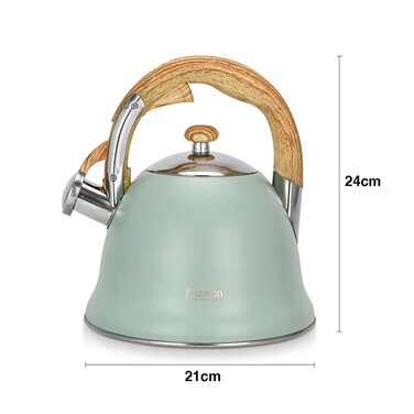 Чайник для кипячения воды Fissman AZURA 3 л нержавеющая сталь (5964)