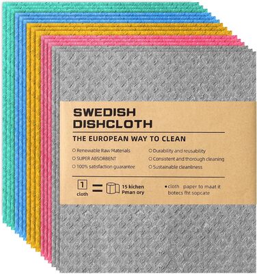 Серветки для прибирання кухні 15 шт 19 х 17 см Votoko