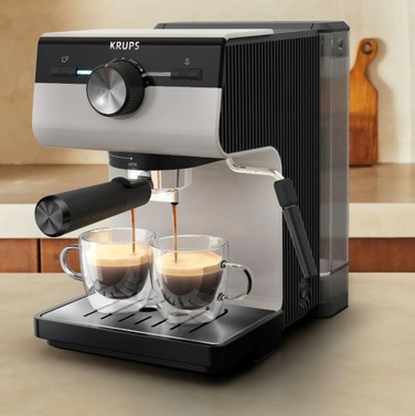 Кофеварка эспрессо Krups XP381810 OPIO GREY (7076116)