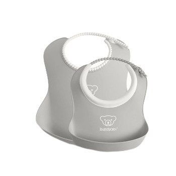 Слюнявчики для дітей 2 предмети, сірий  BabyBjörn