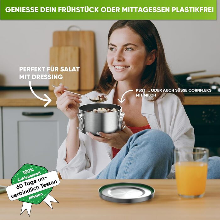 Ланч-бокс для дітей 780 мл металевий, круглий Blockhütte