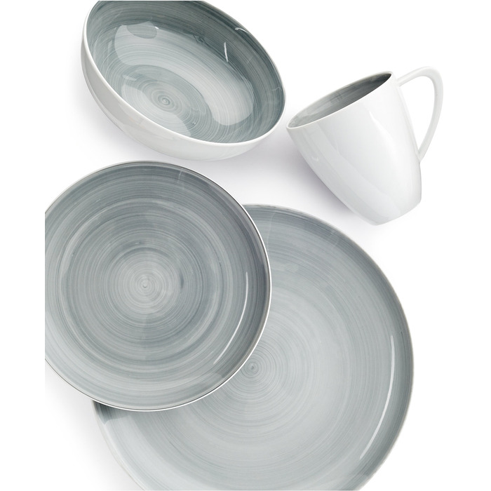 Сервіз фарфоровий Mikasa Savona Grey, 4 шт.