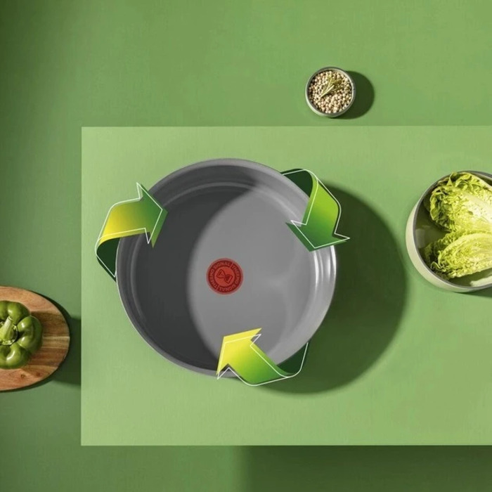 Tefal Ingenio Renew набор посуды, 4 пр., алюминий, нержавеющая сталь, бакелит, серый