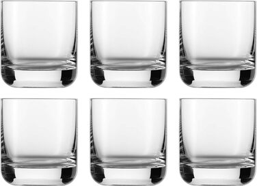 Пивний кухоль SCHOTT ZWIESEL Convention 0,2 л (набір з 6 шт. ), прямолінійний пивний келих для пільзнера, кришталеві келихи з тритану, які можна мити в посудомийній машині, Зроблено в Німеччині (артикул 175500) (Келих для віскі - 0,285 л, Комплект з чарко