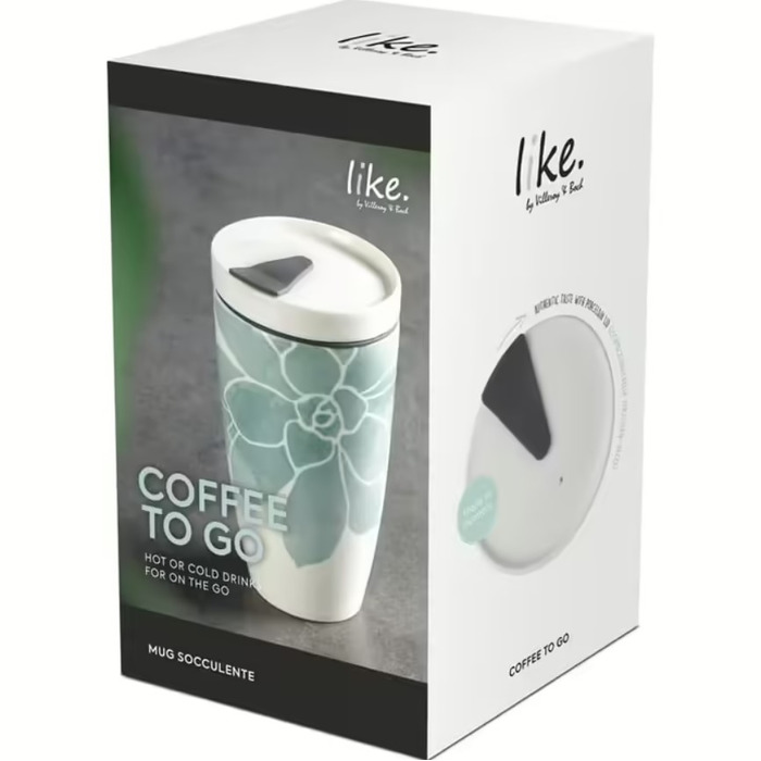 Термокухоль дорожній 0,35 л, зелена квітка Coffee to Go Villeroy & Boch