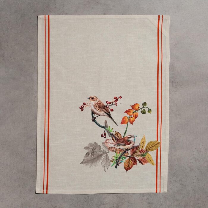 Набір з 3 багатоцільових кухонних рушників Maison d&39 Hermine Сільське Різдво зі 100 бавовни Барні рушники День подяки/Різдво (50 см x 70 см) (12 - Recolte)