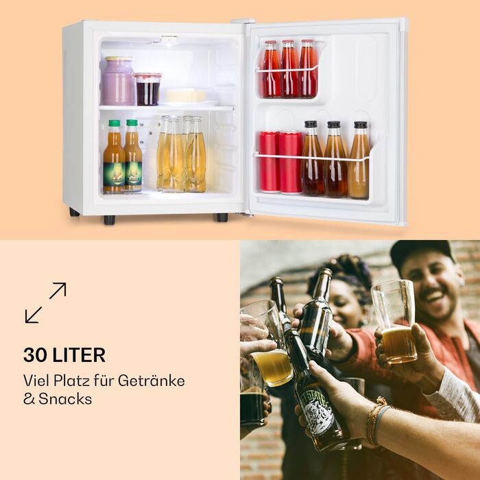 Міні-холодильник 30 л білий Klarstein