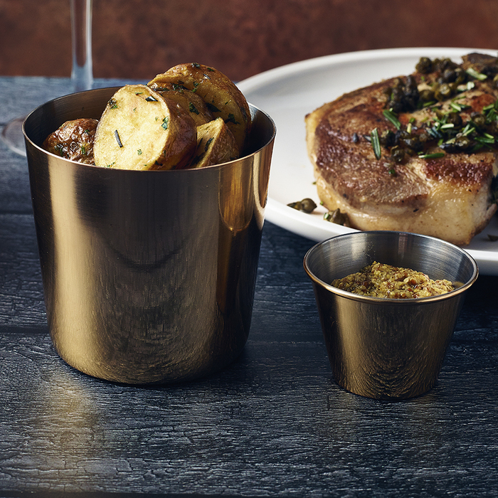 Стакан металлический 420 мл, золотое покрытие, Gold Plated, GenWare