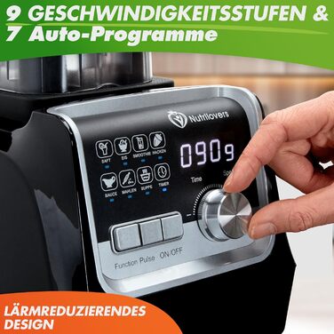 Высокопроизводительный блендер 2 л 2000 Вт Nutrilovers