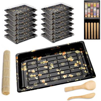 Набір для суші 20 предметів чорний Mbsomnus