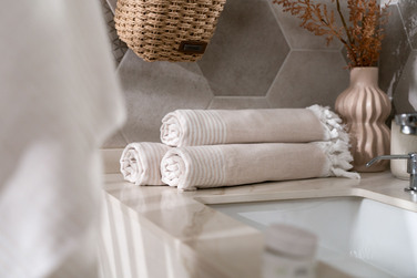 Рушник Ardesto SPA 90х170см, 100% бавовна, мокко