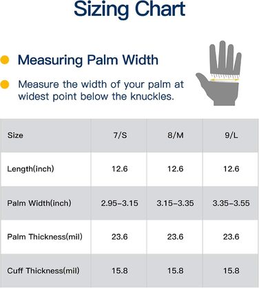 Перчатки для мытья посуды размер M ісландський блакитний LANON Protection