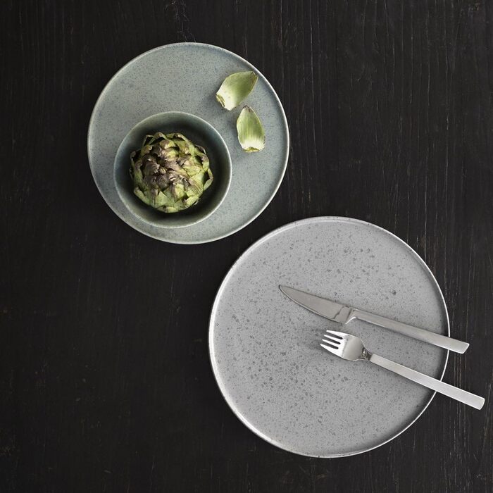 Тарелка плоская 27 см серая Ombria Kähler