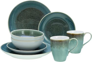 Набір посуду на 2 персони, 8 предметів, зелений Caldera Creatable