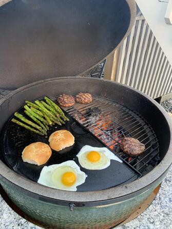 Дошка чавунна 23х46х1см для гриля L Big Green Egg 122988 (CIGHL/104090) Код: 003085