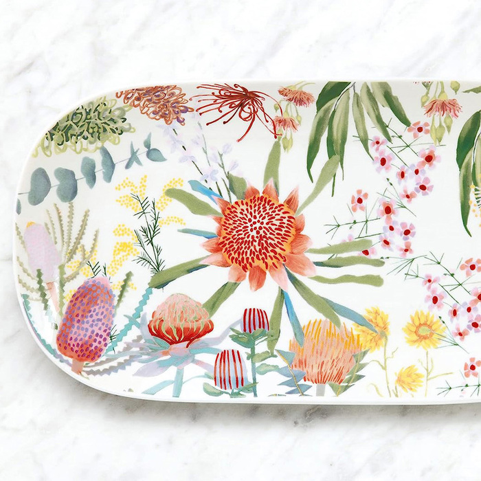 Блюдо овальне Maxwell & Williams ROYAL BOTANIC GARDENS NATIVE BLOOMS, порцеляна, 33 х 17 см