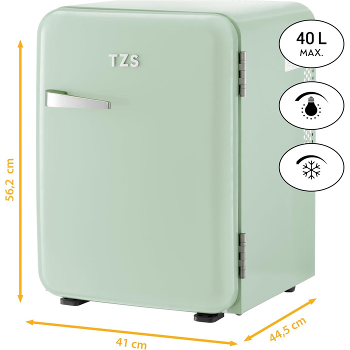 Міні-холодильник 40 л м'ятний TZS First Austria