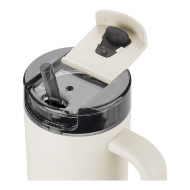 Термокружка 900 мл з трубочкою, нержавіюча сталь, кремовий колір Thermo Plus Zwilling