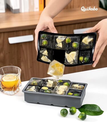 Силіконова форма для льоду 2 шт з 8 відділеннями Quikobo