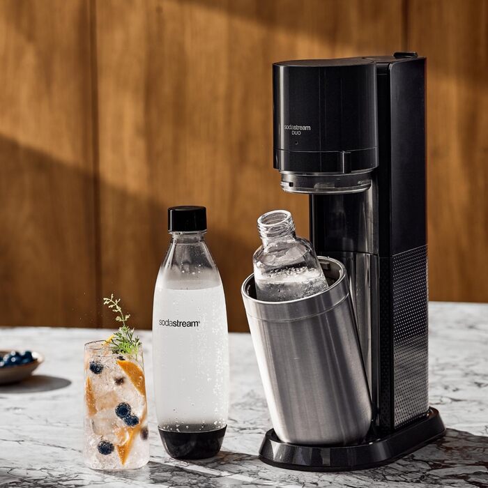 Набір для газування води, 3 предмети, чорний Duo SodaStream