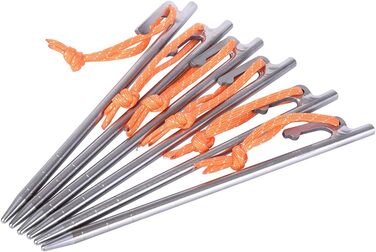 Кілочки для кемпінгу з титанового сплаву для подорожей 6 шт. Boundless Voyage