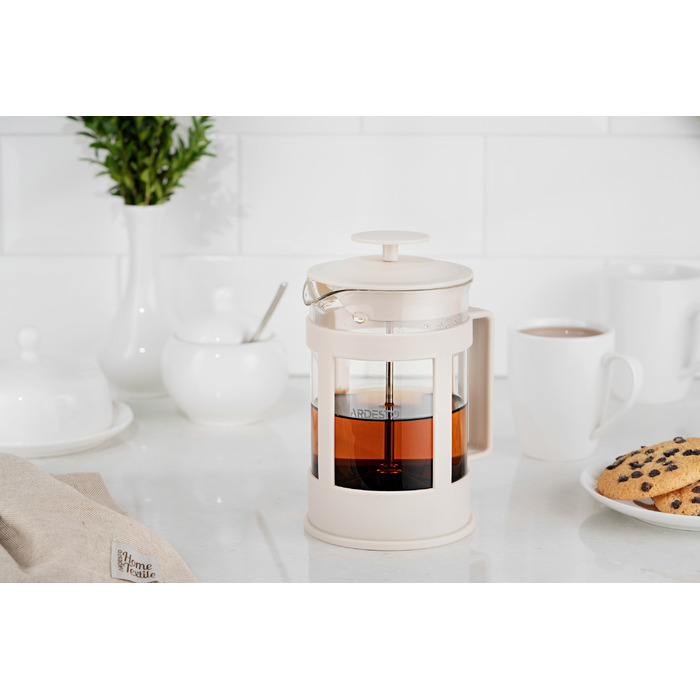 ARDESTO Френч Пресс Фреш, 800 мл, Бежевый, Пластик, Стекло